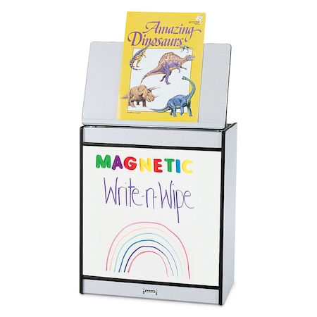 Jonti-Craft Rainbow Accents Big Book Easel, Magnetic Write-n-Wipe, Black 0543JCMG180